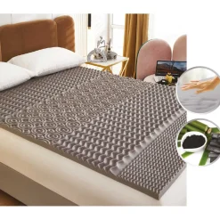 Maison Blanche - Charcoal Memory Foam Mattress Topper