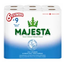Majesta 2-Ply Paper Towel Pack – 6 Jumbo Rolls