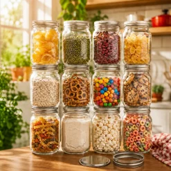 Mason Jar Set with 2-Piece Lids – 500 ml – Set of 12