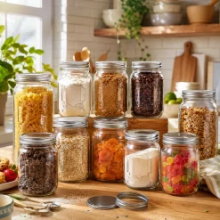 Mason Jar Set with 2-Piece Lids – 750 ml – Set of 12