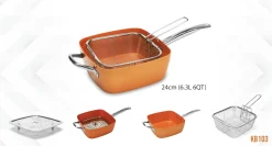 MASSIMO - Copper Frying Pan Set