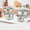 Massimo 7pc Stainless Steel Cookware Set
