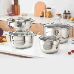 Massimo 7pc Stainless Steel Cookware Set