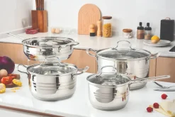 Massimo 7pc Stainless Steel Cookware Set