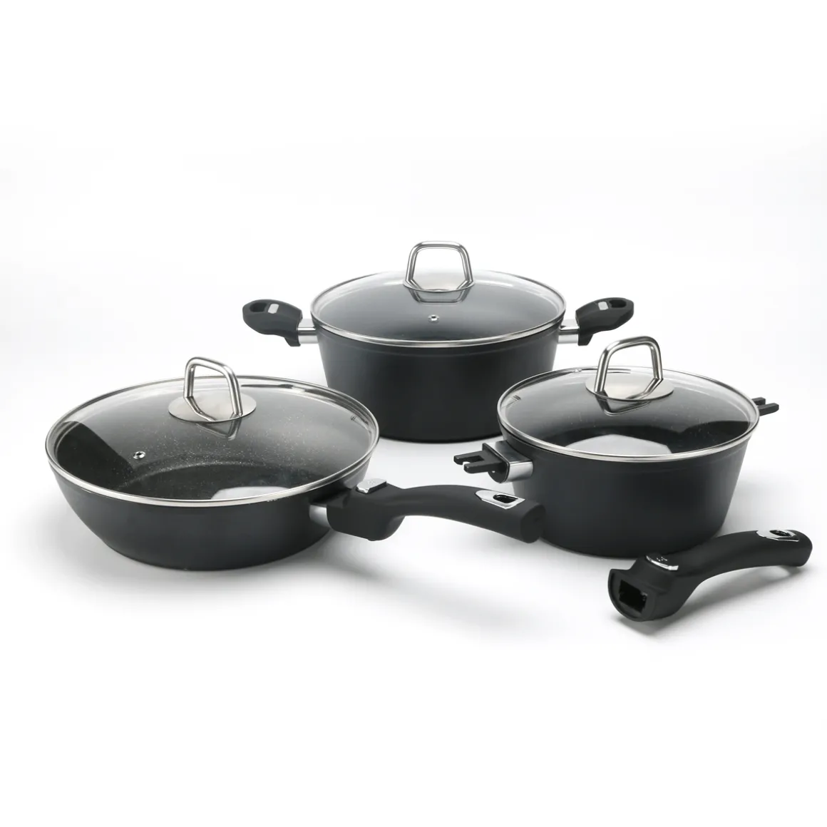 Massimo | 12-Piece Cookware Set - Black Rock Series