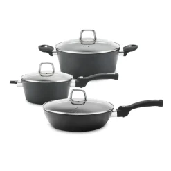 Massimo | 12-Piece Cookware Set - Black Rock Series