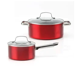 MASSIMO - 9 Pieces Stainless Steel Cookware Set
