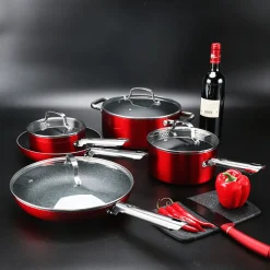 MASSIMO - 9 Pieces Stainless Steel Cookware Set