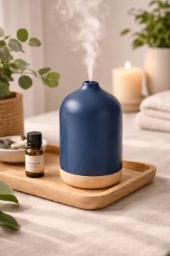 Matte Navy Electric Oil Warmer Diffuser