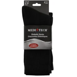 Medi+Tech Diabetic Crew Socks – 2-Pack
