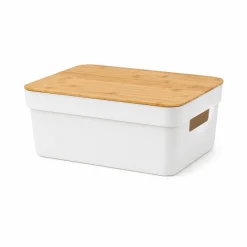 Medium Storage Box with Bamboo Lid | 14 x 10 x 5.5"