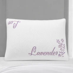 Memory Foam Pillow with Lavender Cover