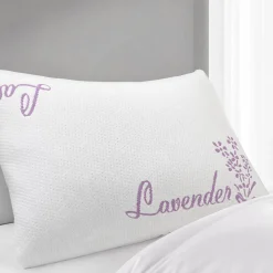 Memory Foam Pillow with Lavender Cover