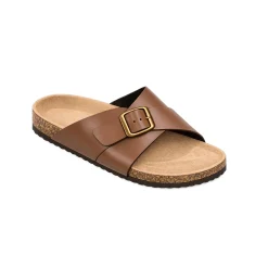 Men’s Cross Strap Buckle Sandals
