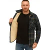 Men’s Sherpa-Lined Checked Overshirt
