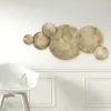 Metal Wall Art Circle Gold