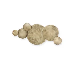 Metal Wall Art Circle Gold