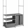Multi-Function Garment Rack with Shelves & Laundry Bags