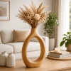 Natural Wood Decorative Bud Vase – 20 x 6 x 45 cm