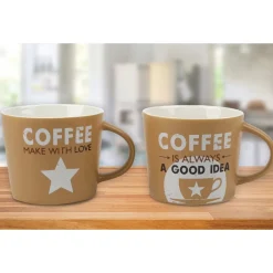 New Bone Mug 11oz Coffee Made With Love Asst Decals