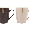 New Bone Mug 11oz Embossed And Golden Asst Colors