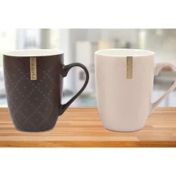 New Bone Mug 11oz Embossed And Golden Asst Colors