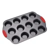Non Stick 12cup Muffin Pan with Silicone Handles