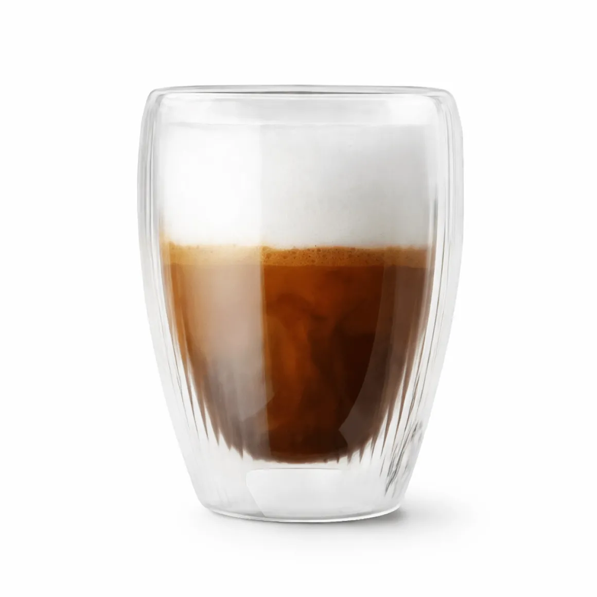 NUVO Set of 2 Double-Walled Ribbed Macchiato Cups