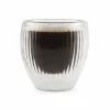 NUVO Set of 2 Double-Walled Ribbed Espresso Cups