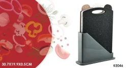 Nylon Fiber Cutting Board Set With Holder 4Pcs