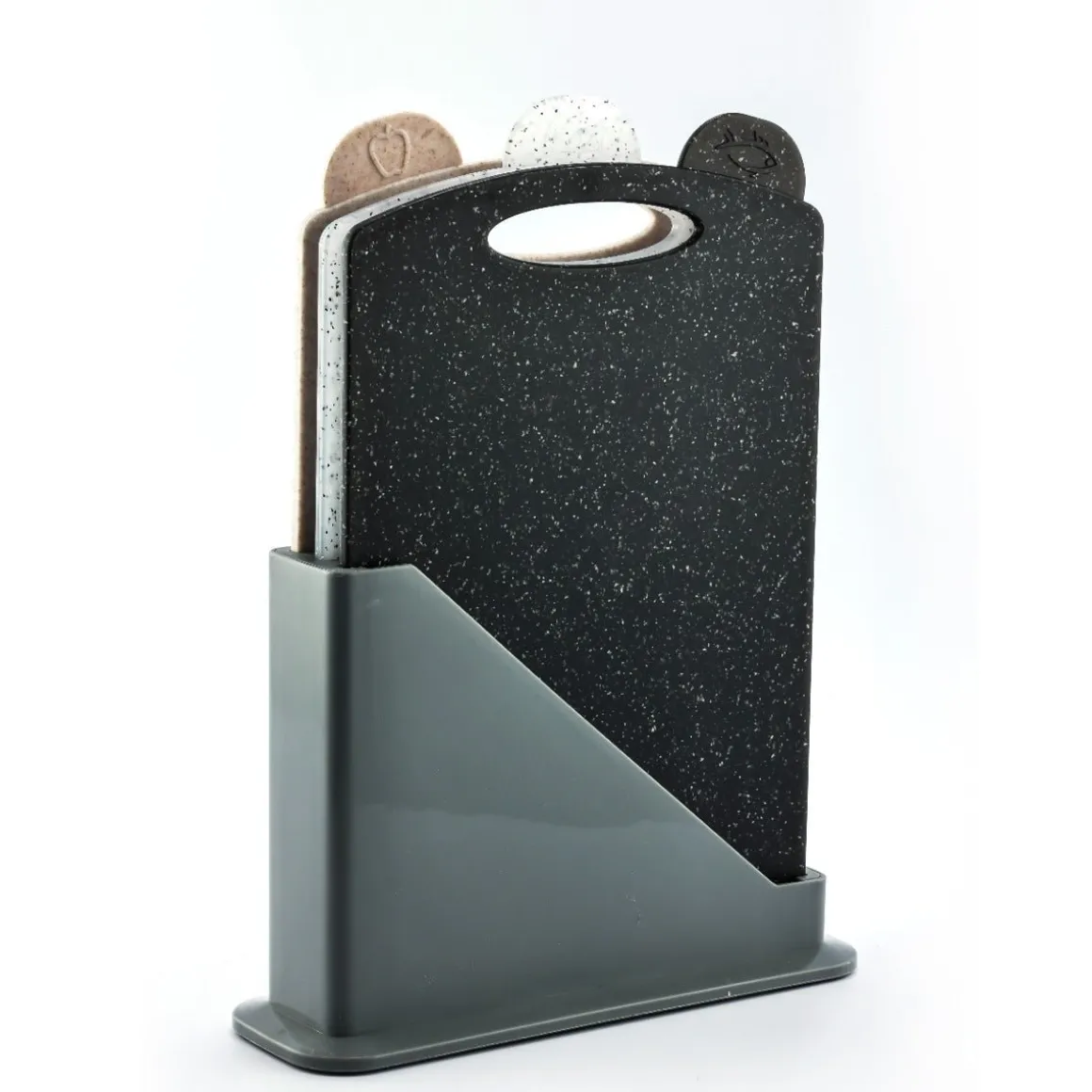 Nylon Fiber Cutting Board Set With Holder 4Pcs