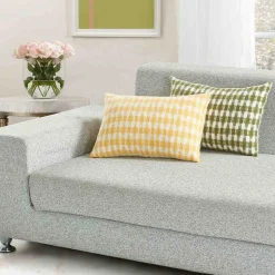 Odette Woven Interlocking Check Cushion