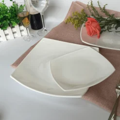 Opaline Diner Soft Square Plate