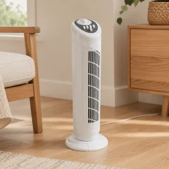 29" Oscillating Tower Fan with Variable Speeds