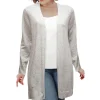 O/s Nep Yarn Long Cardigan