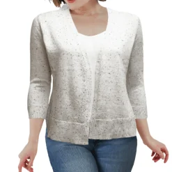 O/s Viscose Light Nep Yarn Cardigan