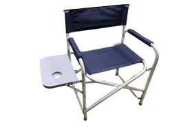 Outdoor Folding Director Chair with Side Table