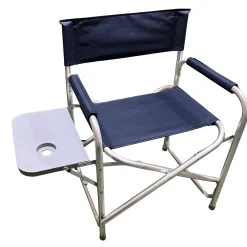 Outdoor Folding Director Chair with Side Table