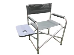 Outdoor Folding Director Chair with Side Table