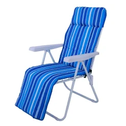 Outdoor Folding Steel Lounge Chair
