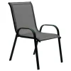 Outdoor Stackable Textilene Chair - Grey