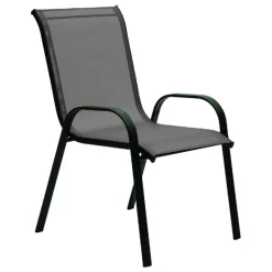 Outdoor Stackable Textilene Chair - Grey