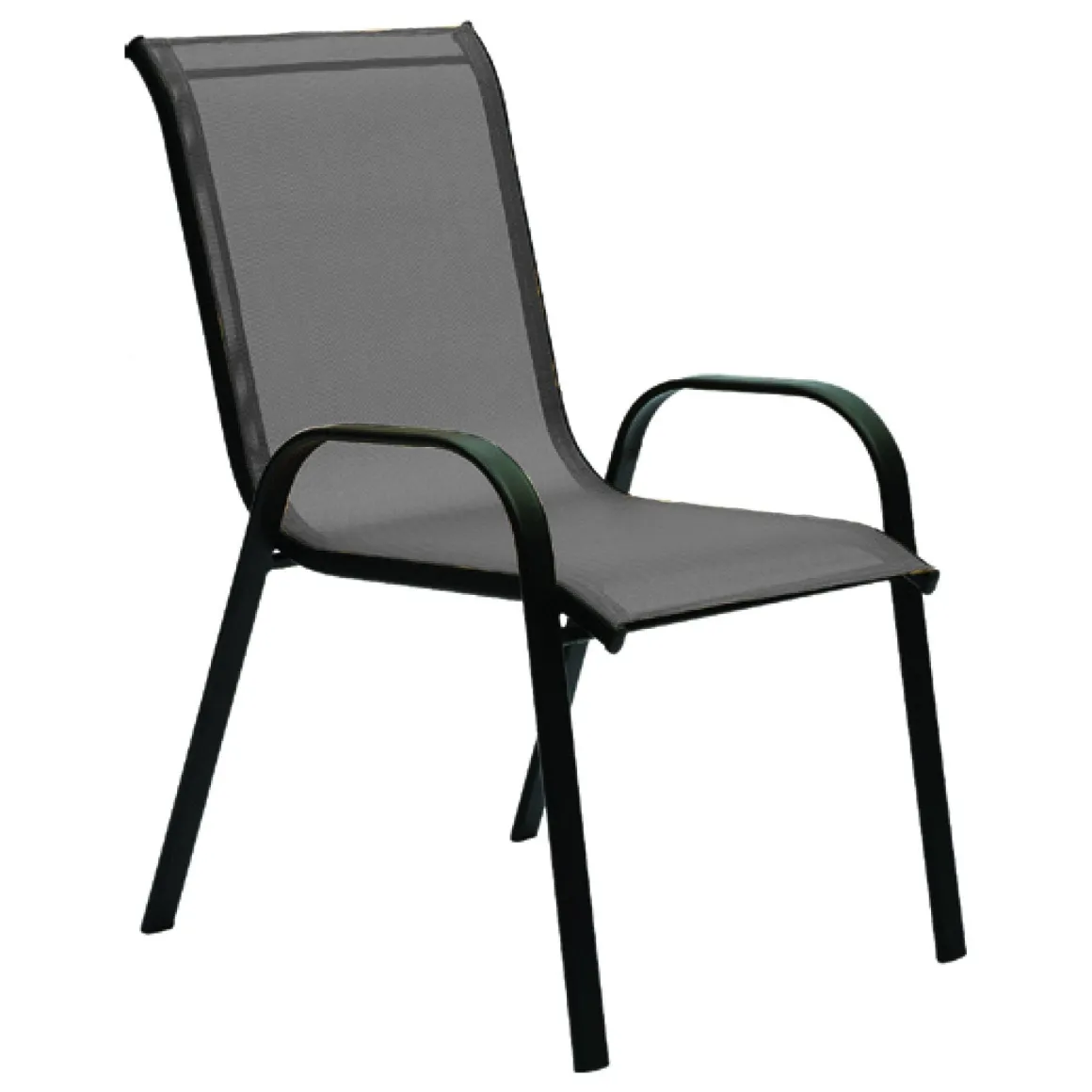 Outdoor Stackable Textilene Chair - Grey