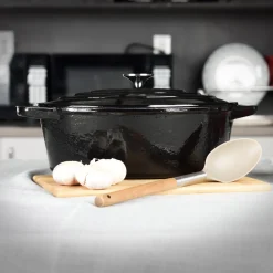 Oval Cast-iron Enamel Coated Duch Oven 5.5L