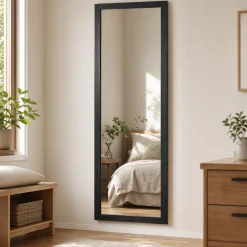 Over-the-Door Hanging Mirror – Wooden Frame (30 x 120 cm)