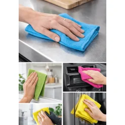10-Pack Microfiber Cleaning Cloths – 35x35 cm (13.5x13.5")
