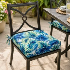 2-Pack Outdoor Chair Pads 17 x 17 in – Belize Tropical Print