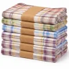 6-Pack Plaid Kitchen Towels – Soft & Absorbent Everyday Essentials