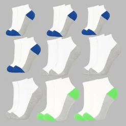 8-Pack Sport Ankle Socks (Ages 7–9)