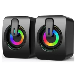 Pair Of Gaming Speakers Fancy Light